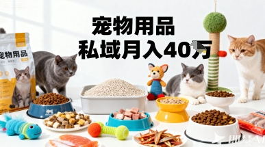 月变现40个！宠物用品私域运营的精准掘金之道玩法-chywc