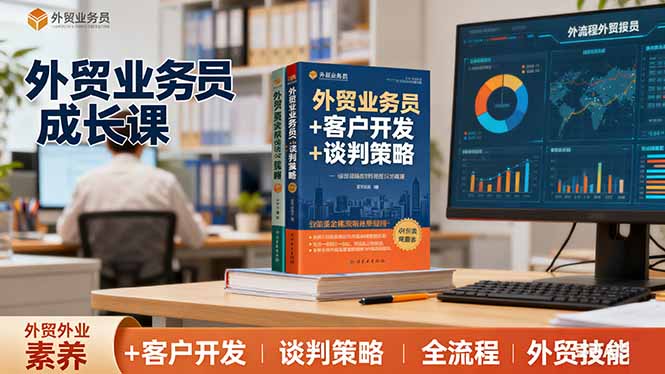 外贸业务员成长课：职业素养+客户开发+谈判策略、掌握全流程外贸技能-chywc