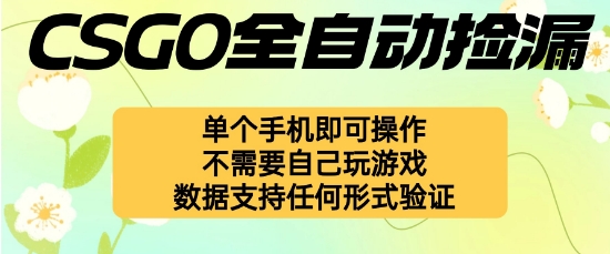 自动挂G捡漏，不用自己挂G不用玩游戏，一个手机即可操作，新手小白轻松月入1W+【揭秘】-chywc