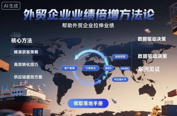 外贸企业业绩倍增方法论，帮助外贸企业拉伸业绩-chywc