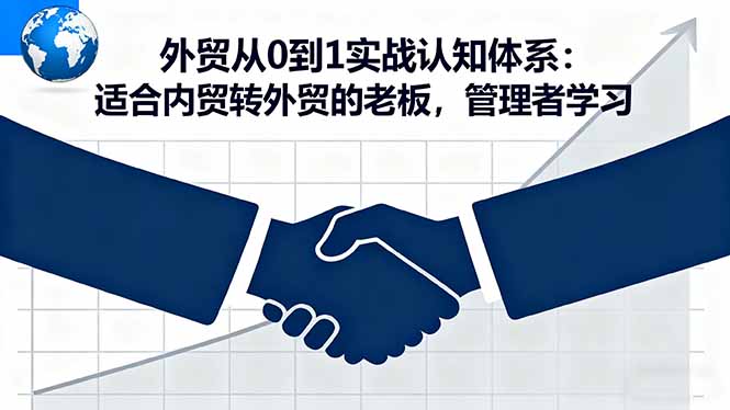外贸从0到1实战认知体系：适合内贸转外贸的老板，管理者学习-chywc