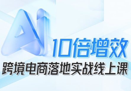 跨境电商10倍增效，跨境电商AI落地实战线上课-chywc