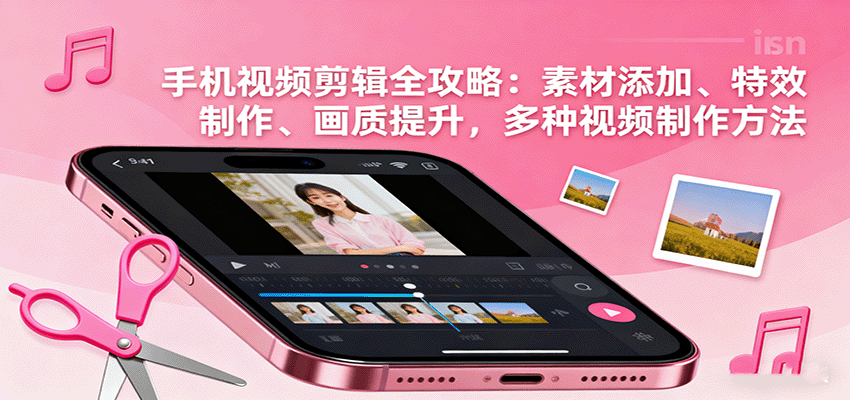 手机视频剪辑全攻略：素材添加、特效制作、画质提升，多种视频制作方法-chywc
