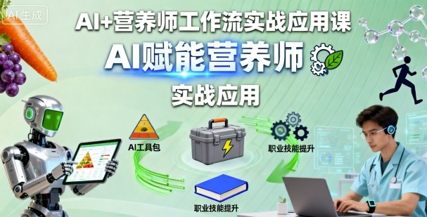AI+营养师工作流实战应用课，AI赋能营养师-chywc