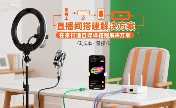 直播间搭建解决方案，在家打造自媒体搭建解决方案-chywc