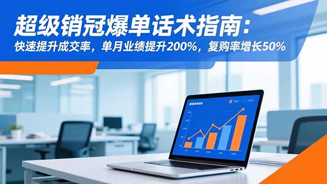 超级销冠爆单话术指南：快速提升成交率，单月业绩提升200%，复购率增长50%-chywc