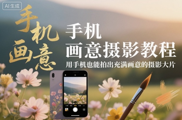 手机画意摄影教程，用手机也能拍出充满画意的摄影大片-chywc