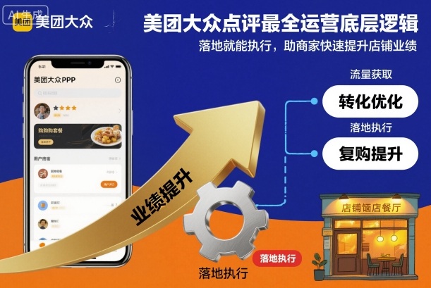 美团大众点评最全运营底层逻辑，落地就能执行，助商家快速提升店铺业绩-chywc