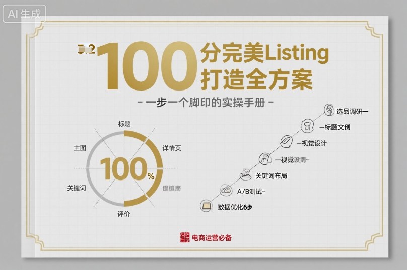 100分完美Listing打造全方案，想要完美listing必须是需要一步一个脚印的-chywc