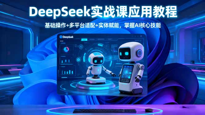 DeepSeek实战课应用教程、基础操作+多平台适配+实体赋能，掌握AI核心技能-chywc