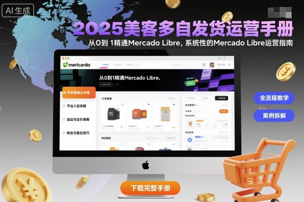 2025美客多自发货运营手册：从0到1精通Mercado Libre，系统性的Mercado Libre运营指南-chywc