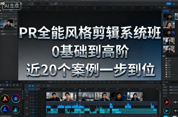 PR全能风格剪辑系统班，0基础到高阶，近20个案例一步到位-chywc