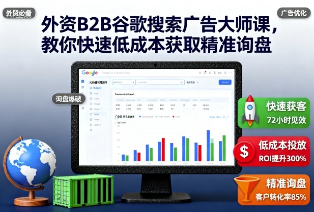 外资B2B谷歌搜索广告大师课，教你快速低成本获取精准询盘-chywc