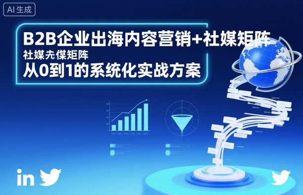 B2B企业出海内容营销+社媒矩阵，从0到1的系统化实战方案-chywc