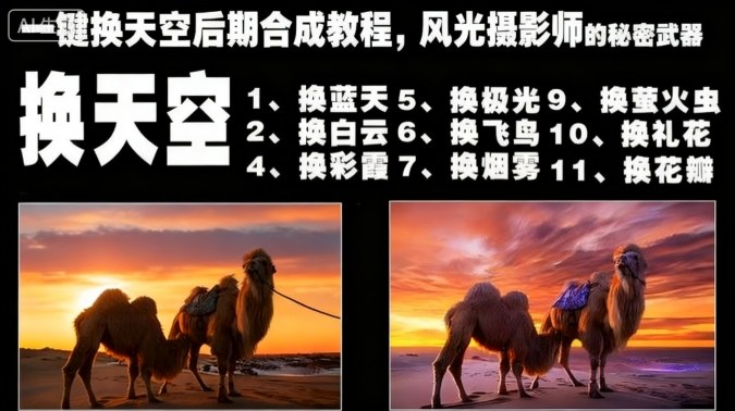 一键换天空后期合成教程，风光摄影师的秘密武器-chywc