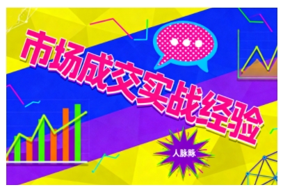 市场成交实战经验，从认知觉醒到实操落地，快速掌握市场开拓与成交核心能力-chywc