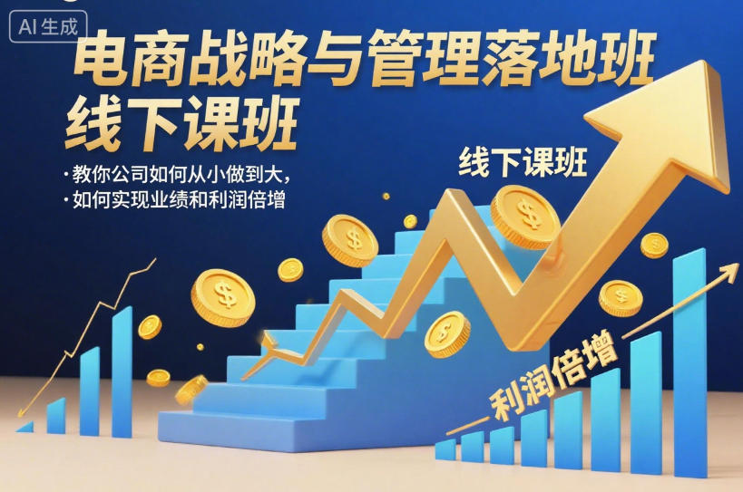 电商战略与管理落地班线下课，教你公司如何从小做到大，如何实现业绩和利润倍增【录音】-chywc