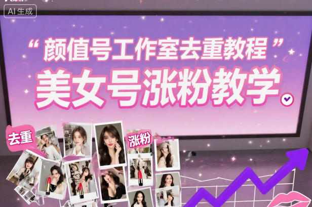 颜值号工作室去重教程，美女号涨粉教学-chywc