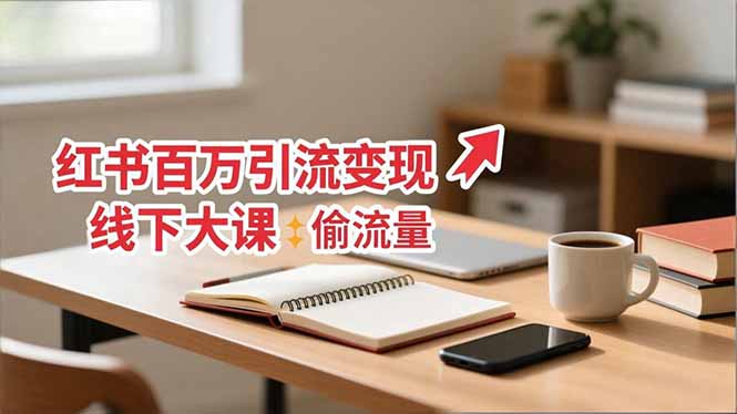 小红书百万引流变现-11月线下大课：分享从0到百万引流路径，手把手教偷流量、拿结果-chywc