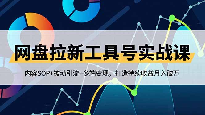 网盘拉新工具号实战课，内容SOP+被动引流+多端变现，打造持续收益月入破万-chywc