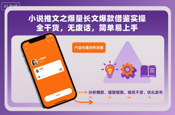 小说推文之爆量长文爆款借鉴实操，全干货，无废话，简单易上手-chywc