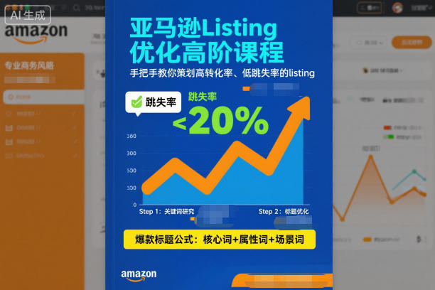 亚马逊Listing优化高阶课程，手把手教你策划高转化率、低跳失率的listing-chywc
