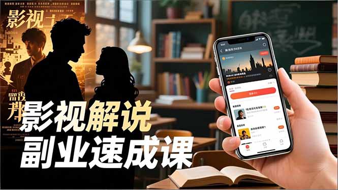 Tk影视解说副业速成课，软件安装、全流程实操、爆款预设，新手两周变现-chywc