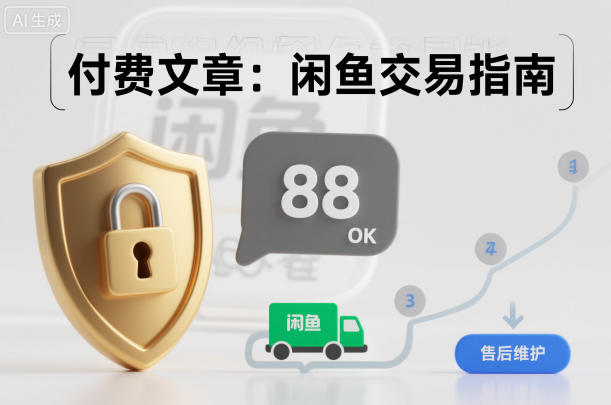 付费文章：闲鱼交易指南，怎么才能降低被坑被马扁的概率-chywc