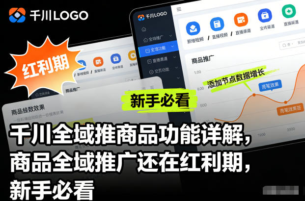 千川全域推商品功能详解，商品全域推广还在红利期，新手必看-chywc