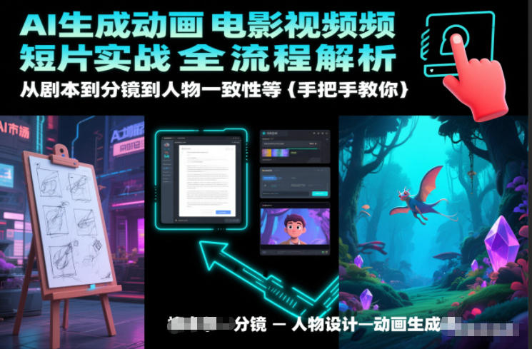 AI生成动画电影视频短片实战全流程解析，从剧本到分镜到人物一致性等手把手教你-chywc