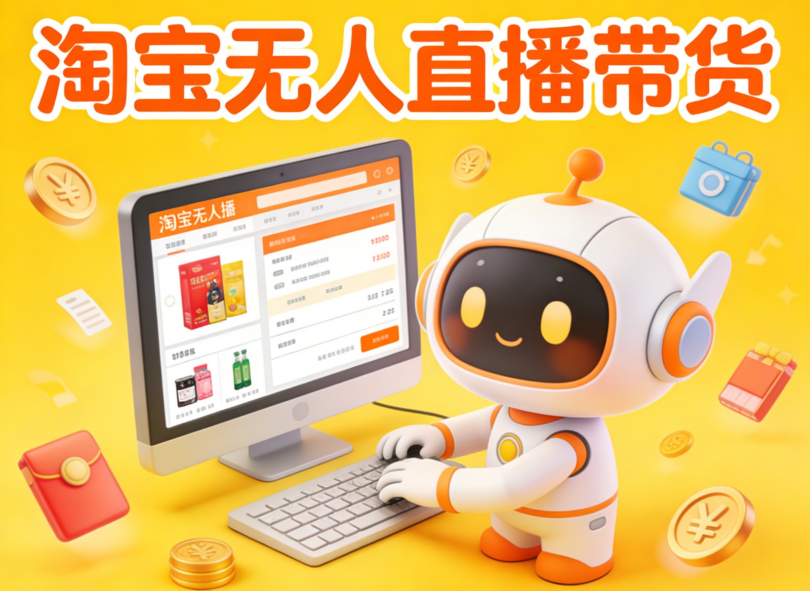 淘宝无人直播带货，24小时自动卖货，月佣金1W+，不违规不封号，不用露脸-chywc