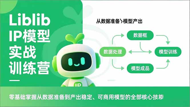 Liblib IP模型实战训练营，零基础掌握从数据准备到产出稳定、可商用模型的全部核心技能-chywc