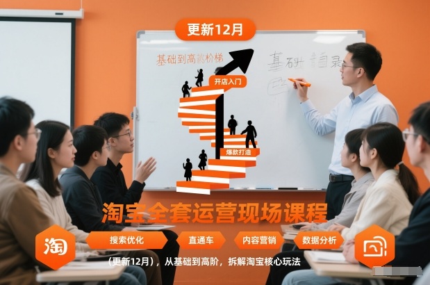 淘宝全套运营现场课程(更新12月)，从基础到高阶，拆解淘宝核心玩法-chywc