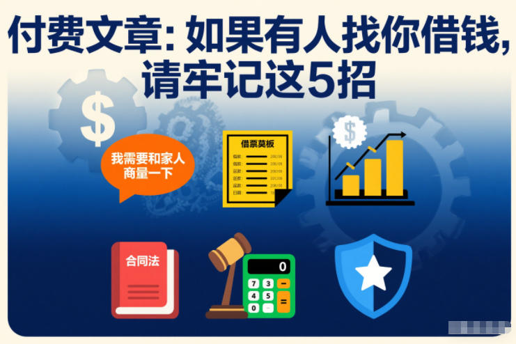 付费文章：如果有人找你借钱，请牢记这5招-chywc