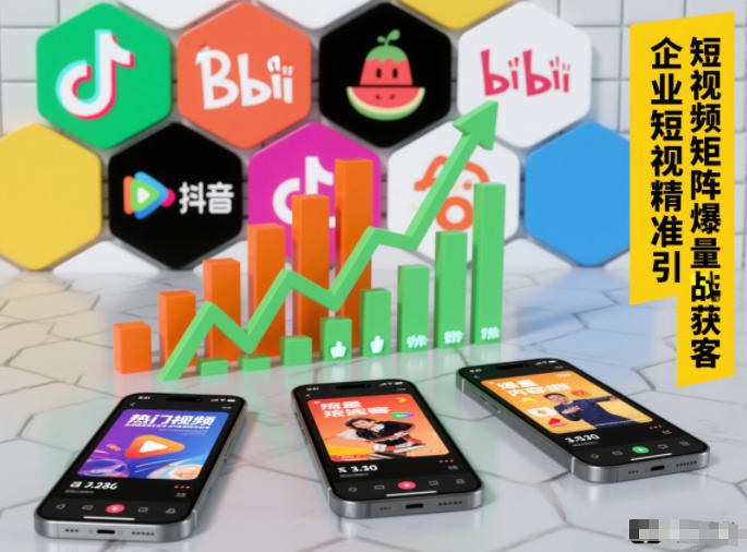 企业短视频精准引流矩阵获客，短视频矩阵爆量战法-chywc