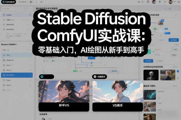 Stable Diffusion ComfyUI实战课：零基础入门，AI绘图从新手到高手-chywc