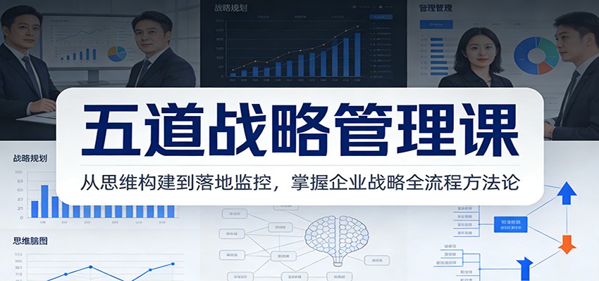 五道战略管理课：从思维构建到落地监控，掌握企业战略全流程方法论-chywc