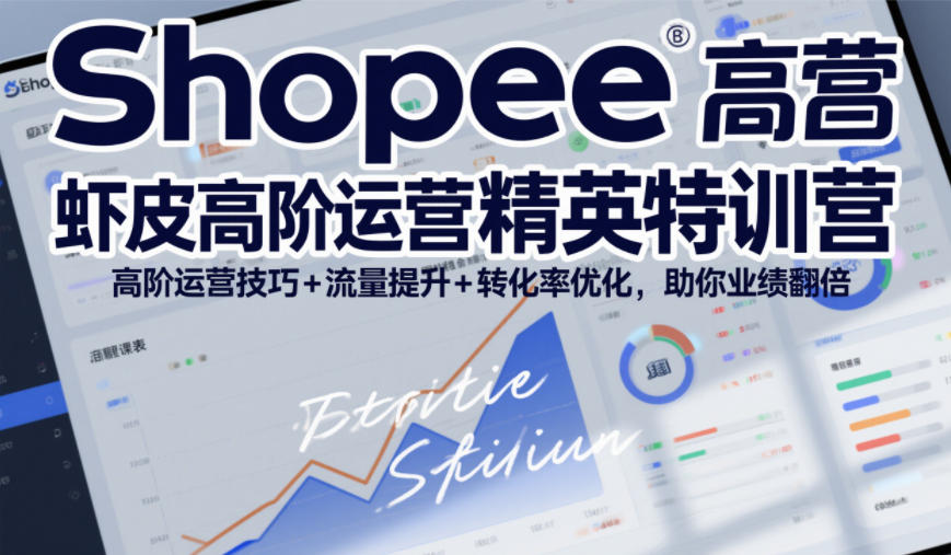 Shopee虾皮高阶运营精英特训营，高阶运营技巧+流量提升+转化率优化，助你业绩翻倍-chywc