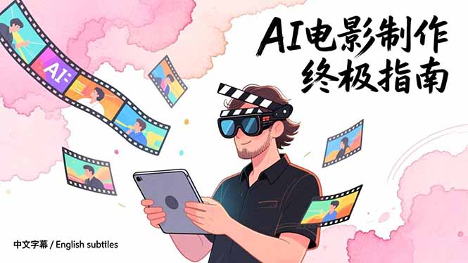 AI电影制作终极指南：从创意到成片，系统掌握智能影视全流程实战课(中英字幕-chywc