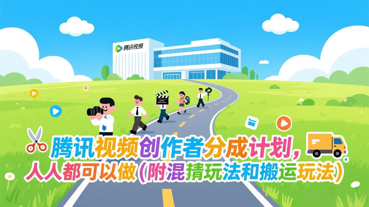 腾讯视频创作者分成计划，人人都可以做(附混剪玩法和搬运玩法-chywc