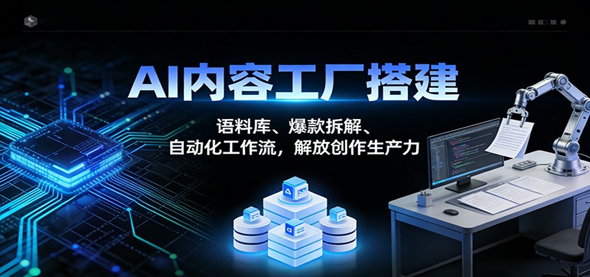 AI内容工厂搭建：语料库、爆款拆解、自动化工作流，解放创作生产力-chywc