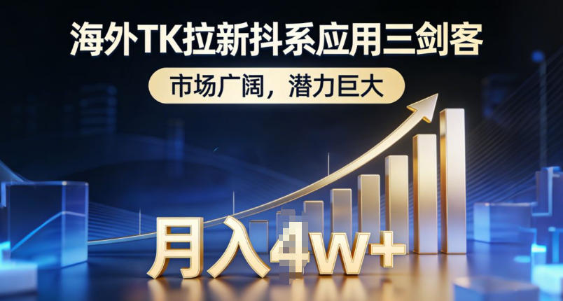 海外TK拉新抖系应用三剑客，市场广阔，潜力巨大，月入1w+-chywc