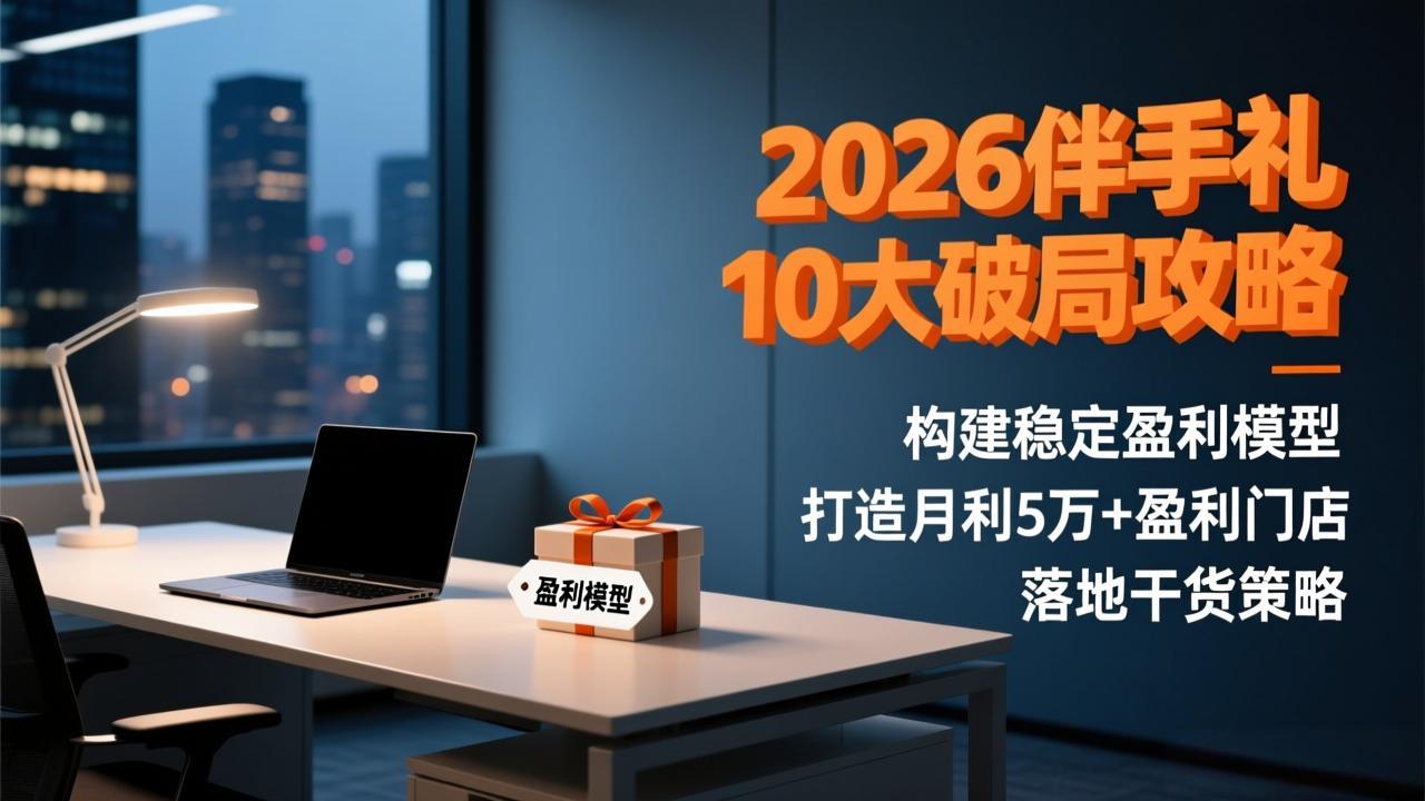 2026伴手礼10大破局攻略：构建稳定盈利模型，打造月利5万+盈利门店，落地干货策略-chywc