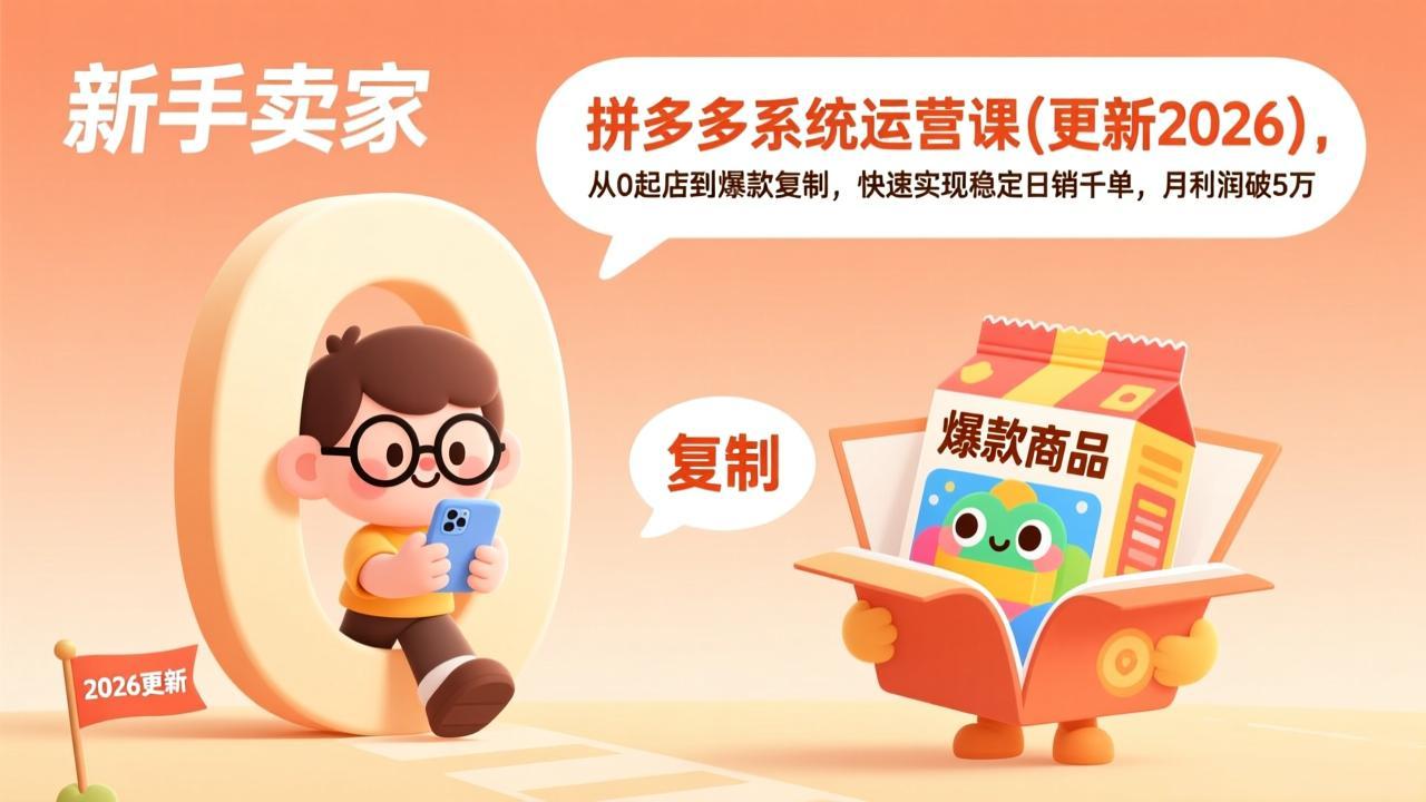 拼多多系统运营课(更新2026-chywc