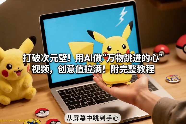 打破次元壁！用AI做【万物跳进手心】视频，创意值拉满！附完整教程-chywc