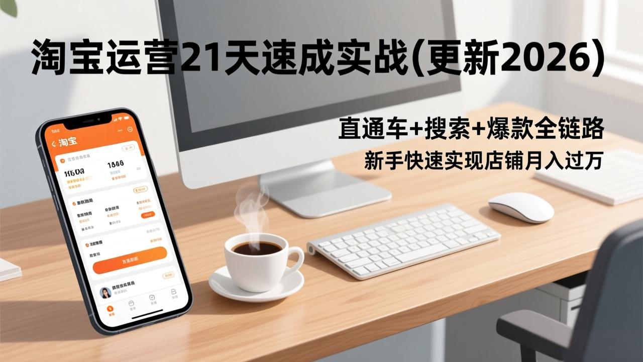 淘宝运营21天速成实战(更新2026-chywc