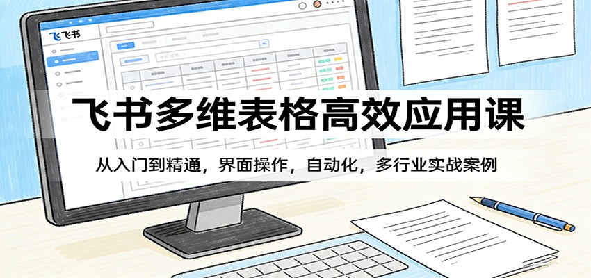 飞书多维表格高效应用课：从入门到精通，界面操作，自动化，多行业实战案例-chywc