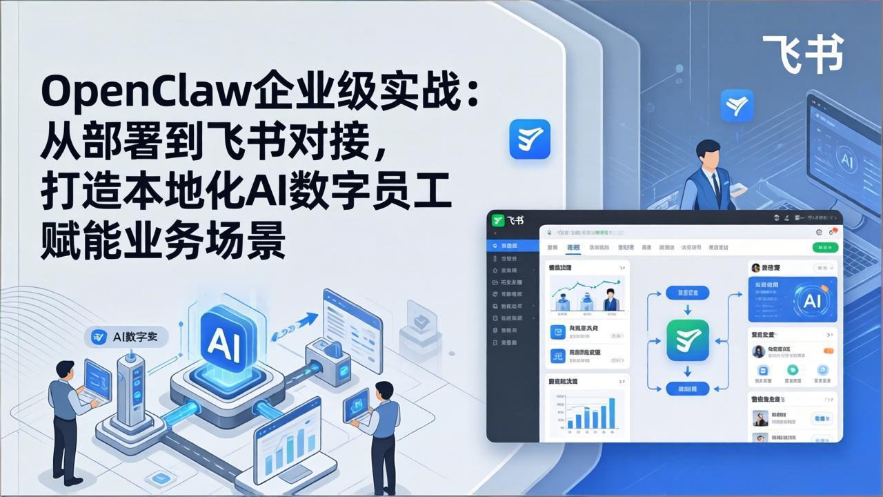 OpenClaw企业级实战：从部署到飞书对接，打造本地化AI数字员工赋能业务场景-chywc
