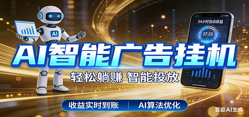 智能广告挂机新时代，利用碎片化时间实现稳定被动收益，AI帮你持续盈利-chywc