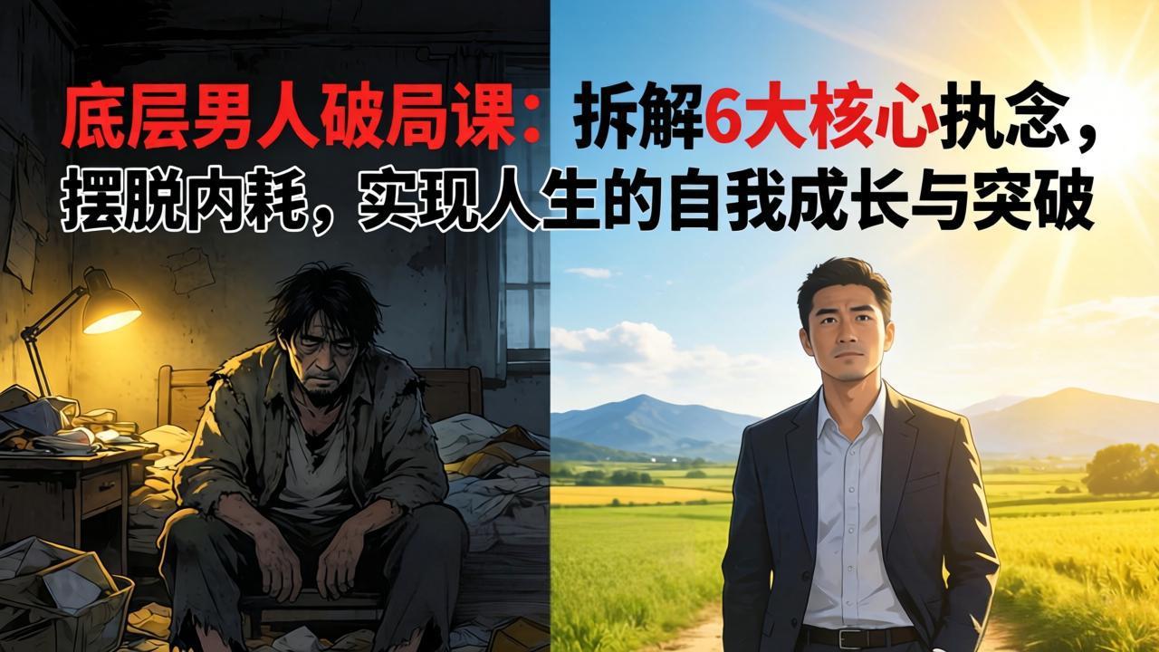付费文章：底层男人破局课：拆解 6 大核心执念，摆脱内耗，实现人生的自我成长与突破-chywc